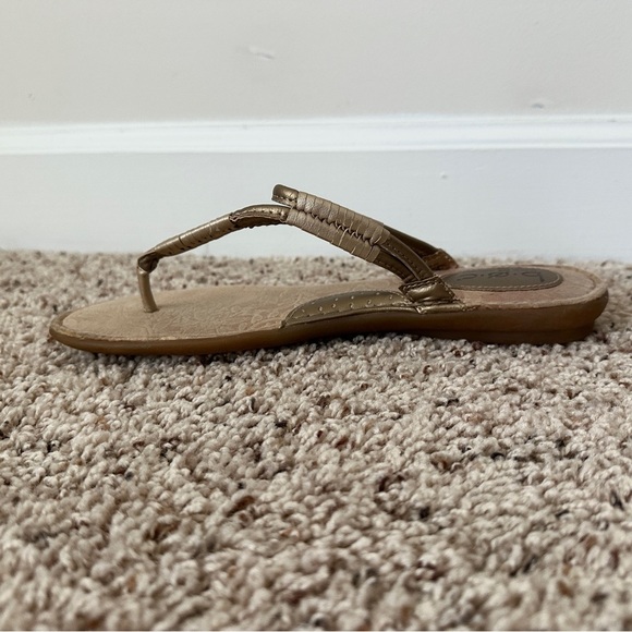BOC by Born Gold Metallic Slingback Cushioned Sandals Women’s Size 10 Comfort - Picture 5 of 12